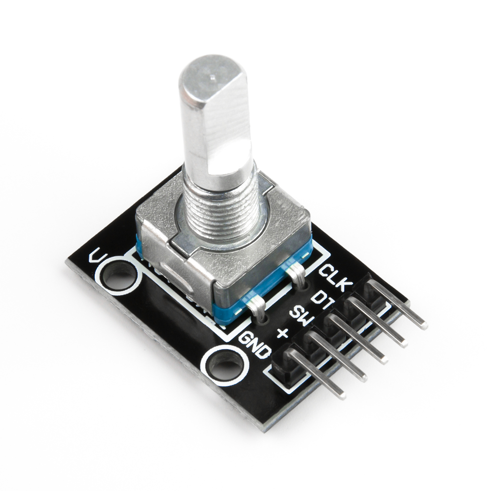 Модуль поворотного энкодера KY-040 с демонстрационным кодом